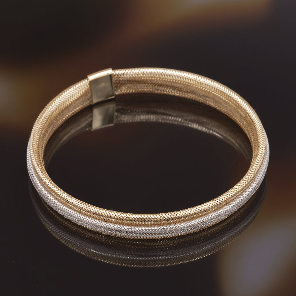 Bracelet "Vico Scintillant 8Mm" Two-tone Gold 375/1000