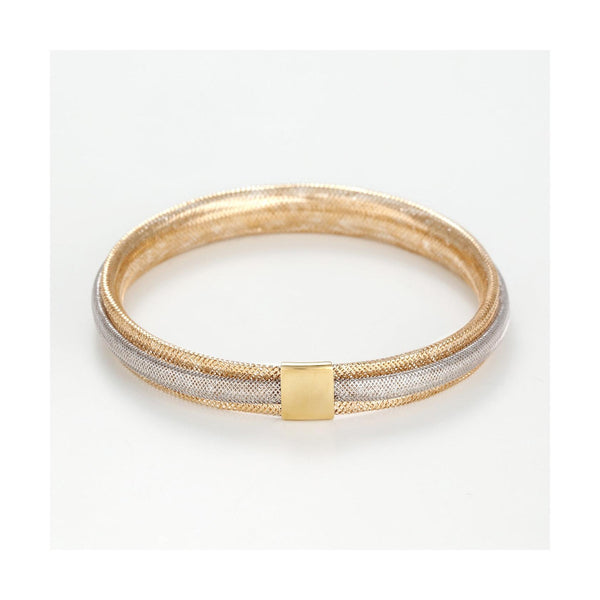 Pulsera "Vico Scintillant 8Mm" Oro Bicolor 375/1000