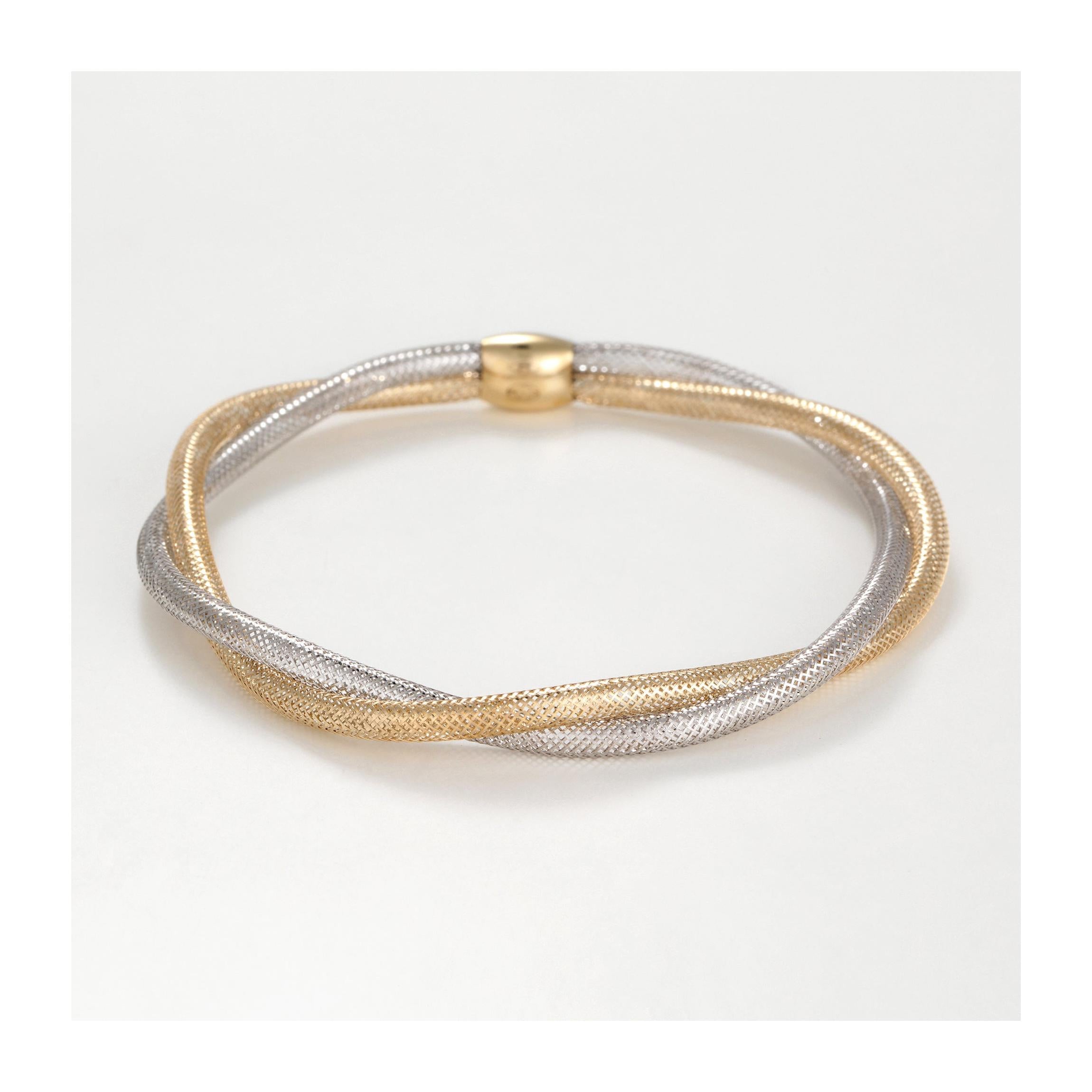 Pulsera "Amore Mio" de oro bicolor 375/1000