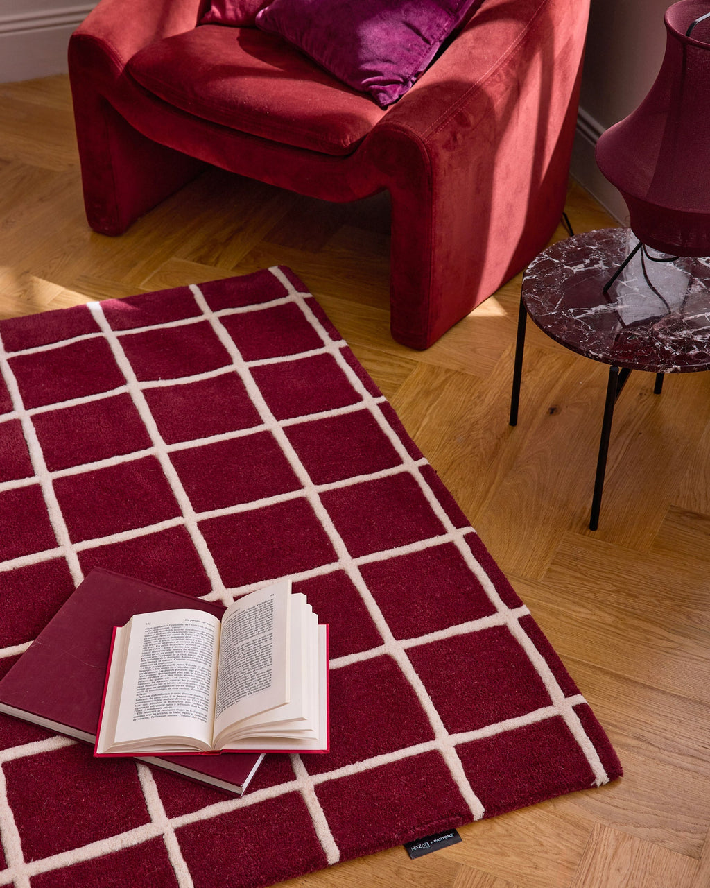 Storm red – Wool rug – P_RO1010ROU Storm red