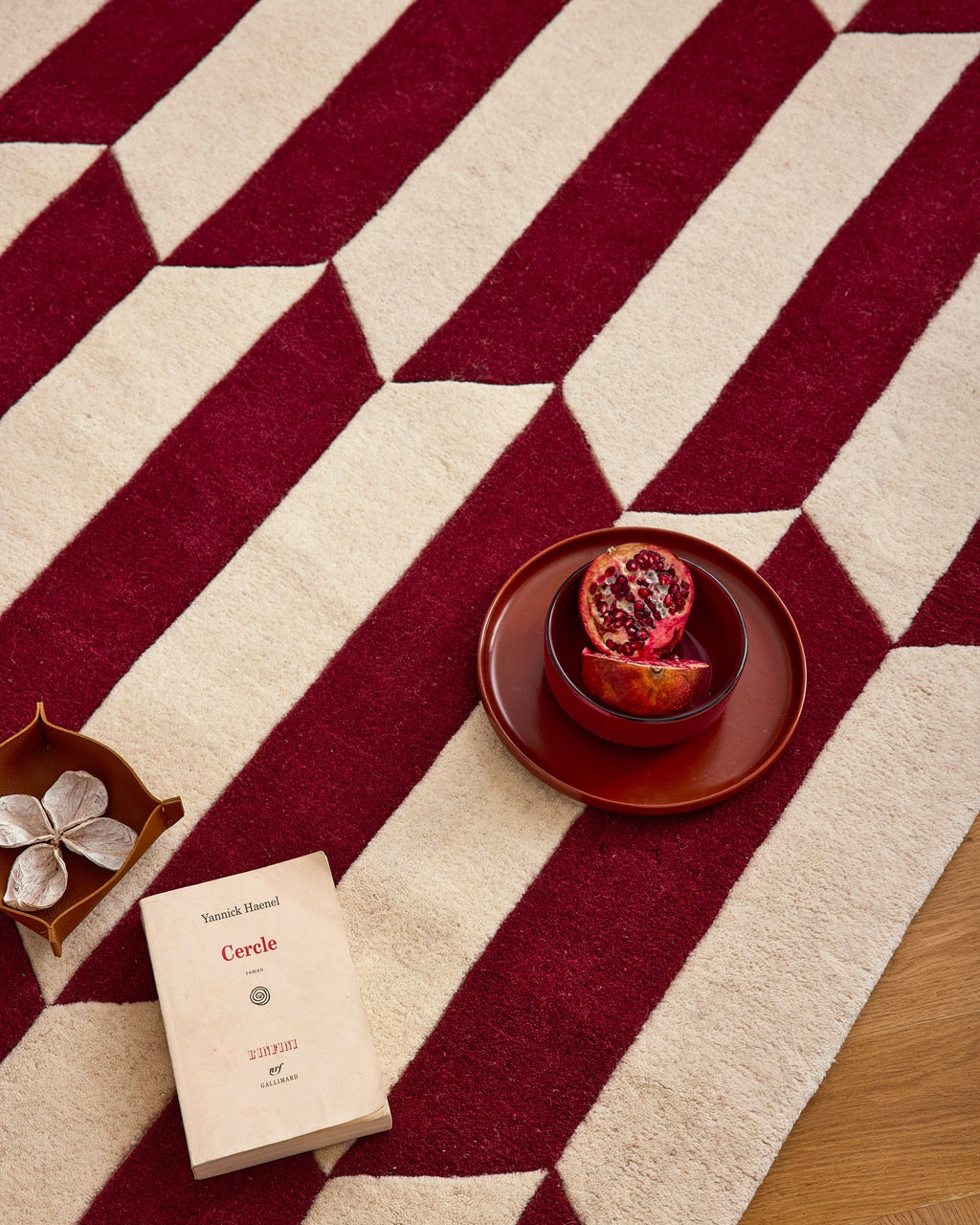 Storm red – Wool rug – P_RO1011ROU Storm red