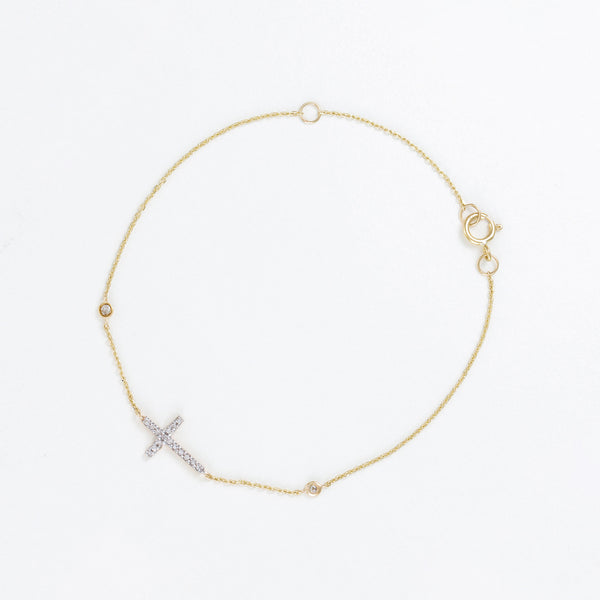 Bracelet "Naïada" D0,095/18 - Or Jaune 375/1000