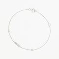 "Linear Trio" Bracelet D0.07/10 - 375/1000 White Gold