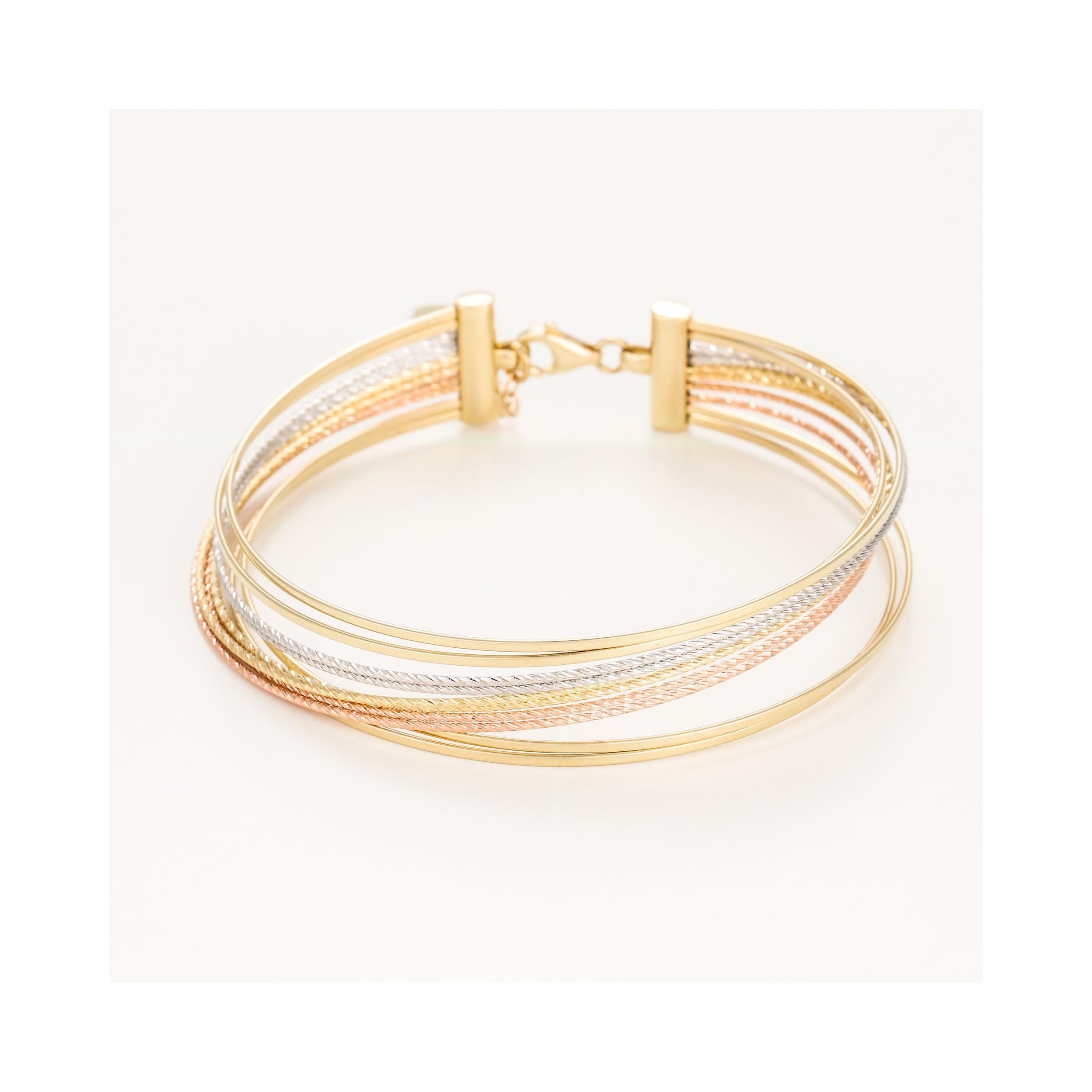 Pulsera “Fabiola” Oro Tricolor 375/1000
