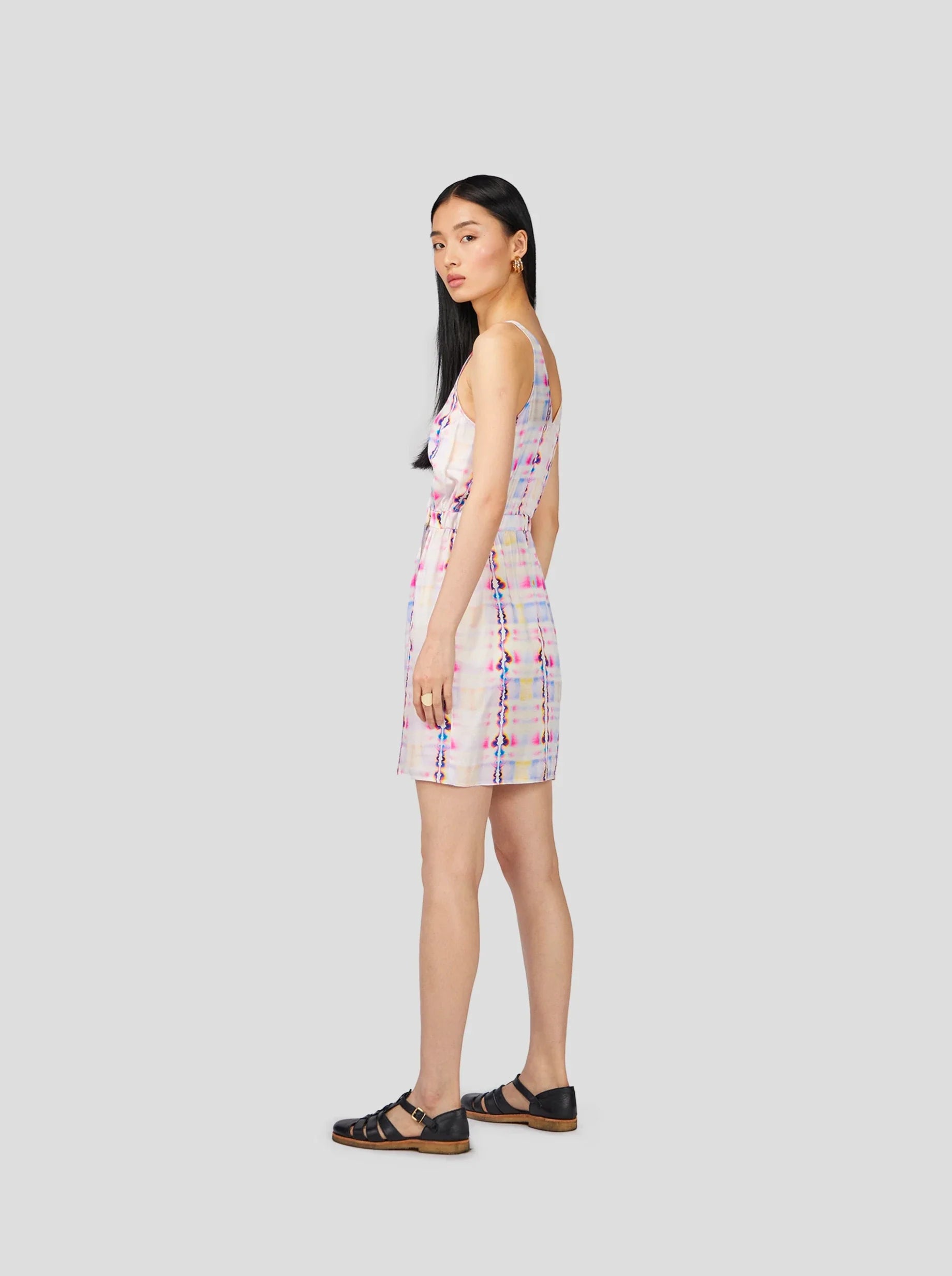 Vestido Austriaco Estampado En Papel Secante