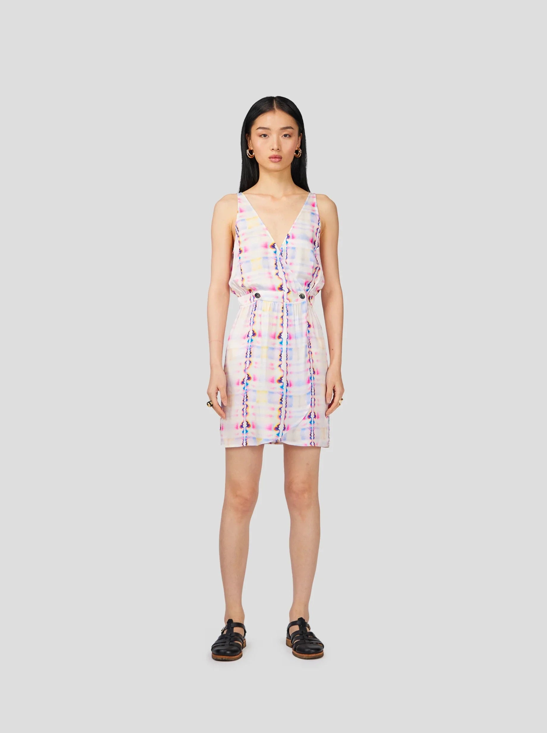 Vestido Austriaco Estampado En Papel Secante