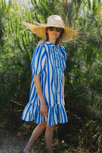 Clementine Blue Lines Dress