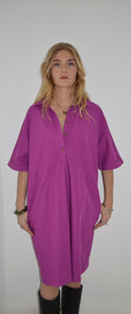 Polo Dress - Magenta