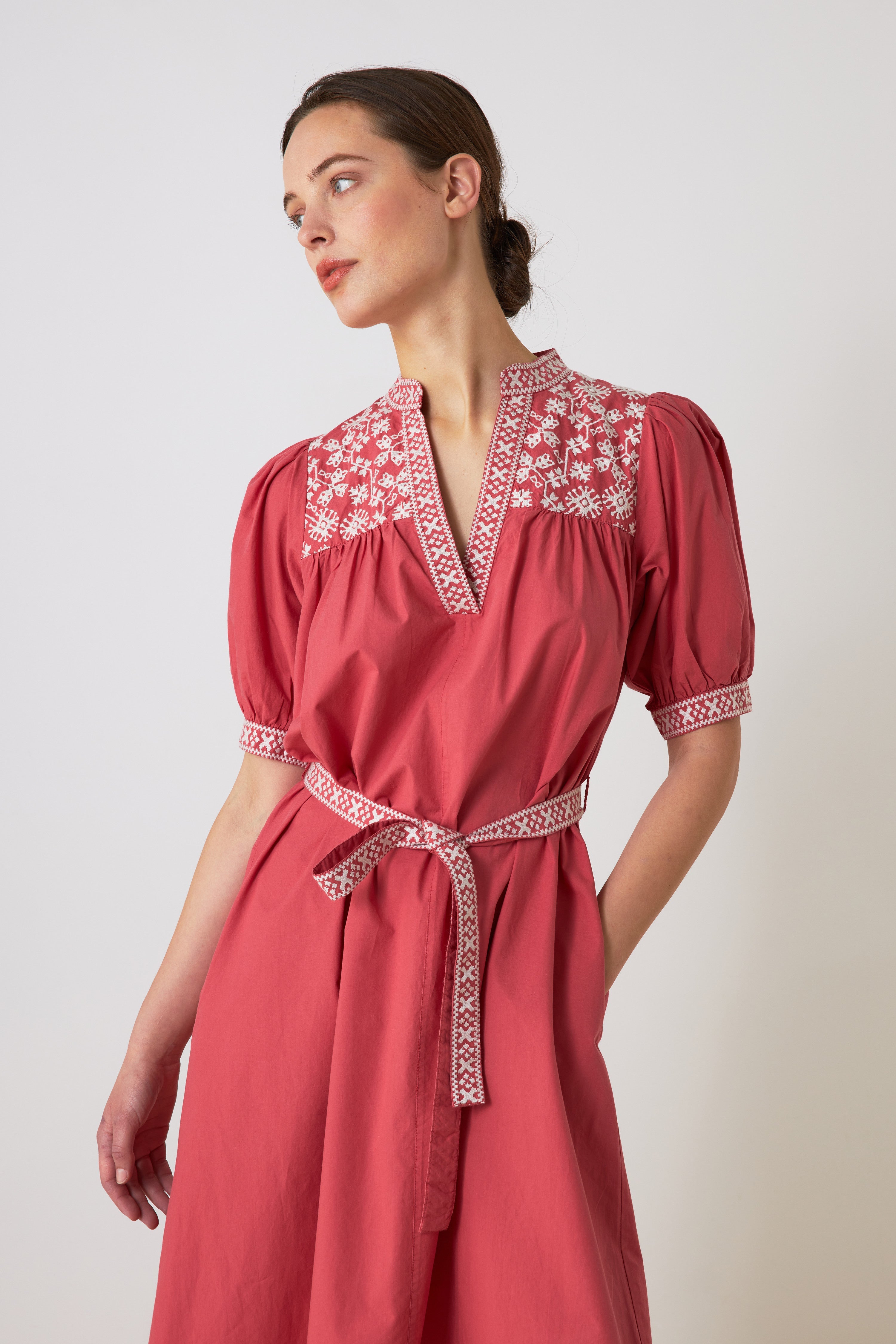 Long Dress Short Sleeves Risque Tc129 Broda - Punch