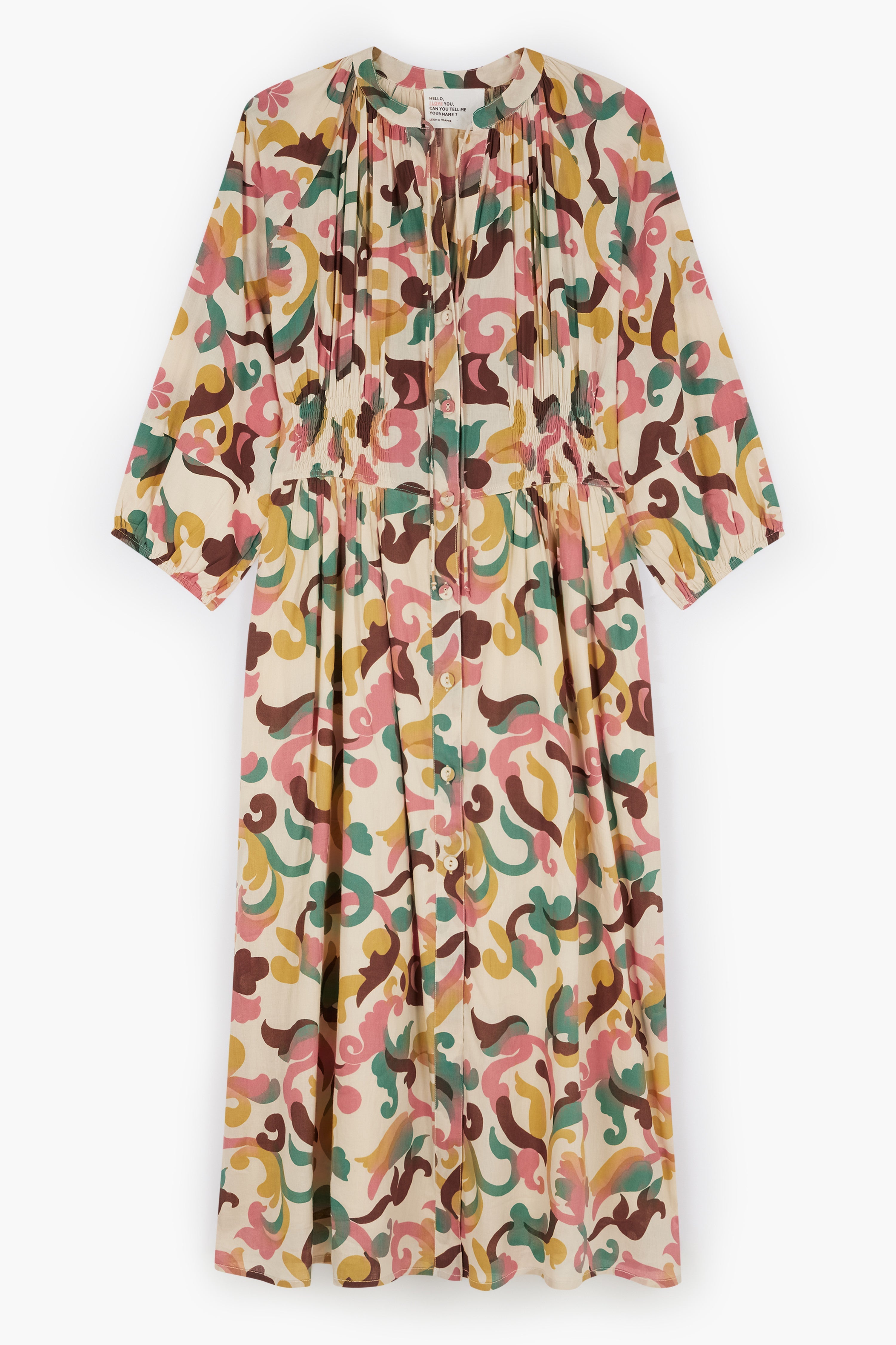Roudy Patch Dress - Vanilla