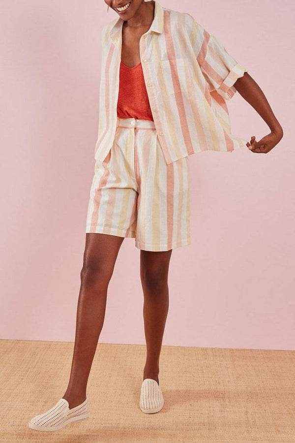Pantalones cortos Robi - Calanque Stripe
