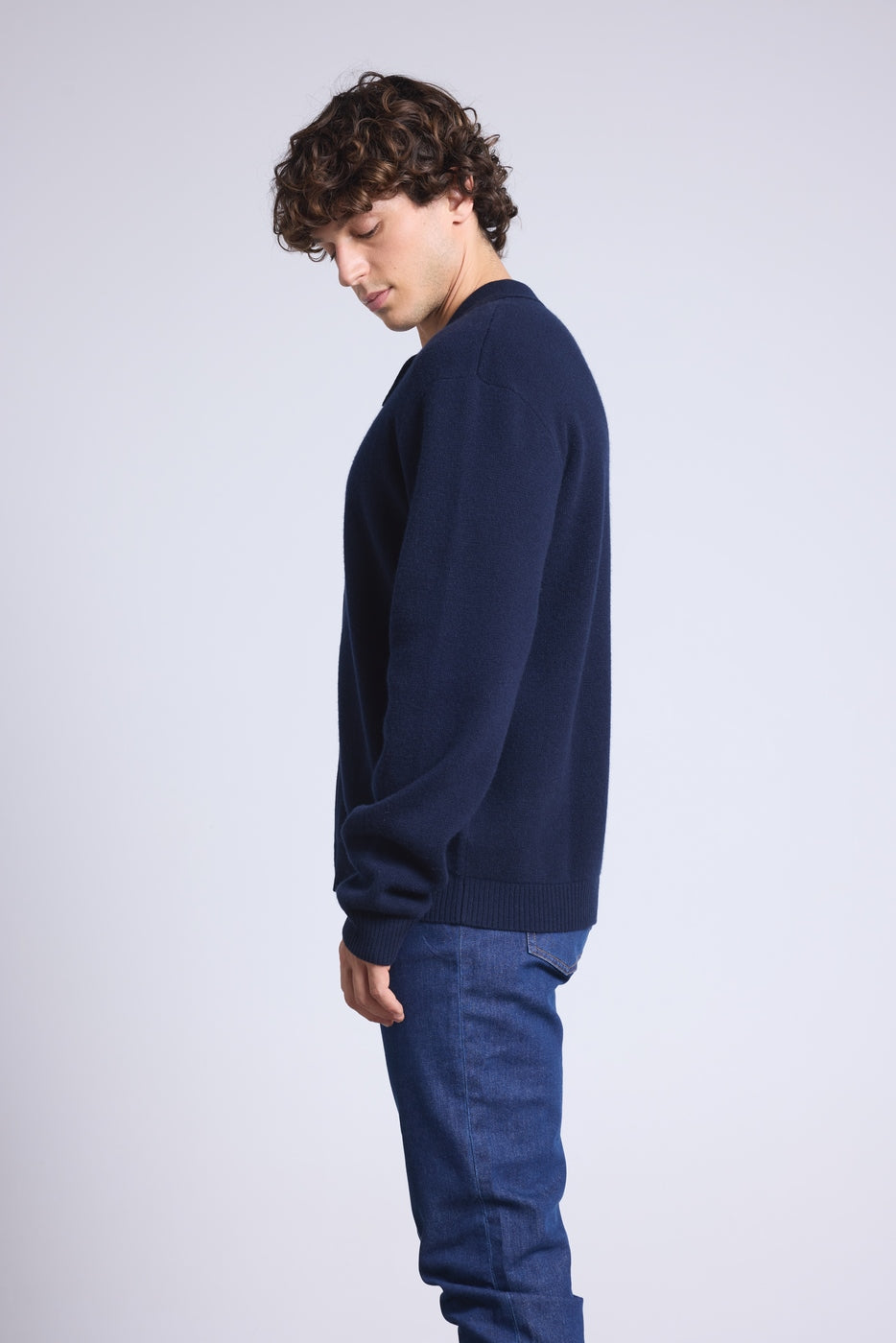 Chaqueta Con Cremallera Roger - Azul Marino - Hombre