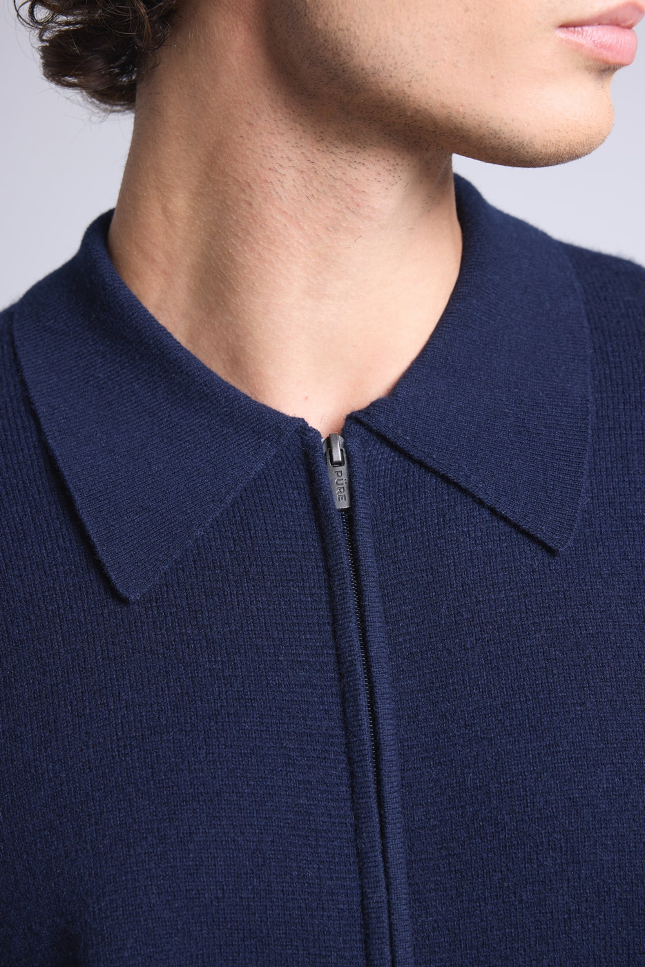 Chaqueta Con Cremallera Roger - Azul Marino - Hombre