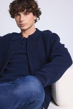 Chaqueta Con Cremallera Roger - Azul Marino - Hombre