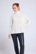 Jersey Cuello Vuelto Poncho Rolanda - Blanco