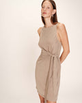 Robe Courte Rolling - Taupe