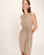 Robe Courte Rolling - Taupe