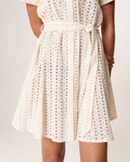 Robe Courte Romane - Ecru