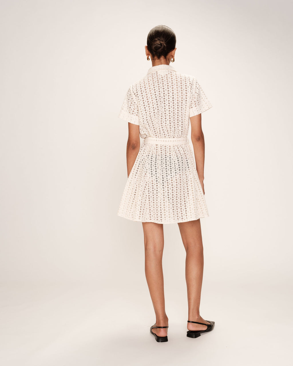 Robe Courte Romane - Ecru