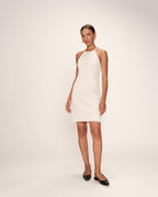 Robe Courte Romantique - Ecru