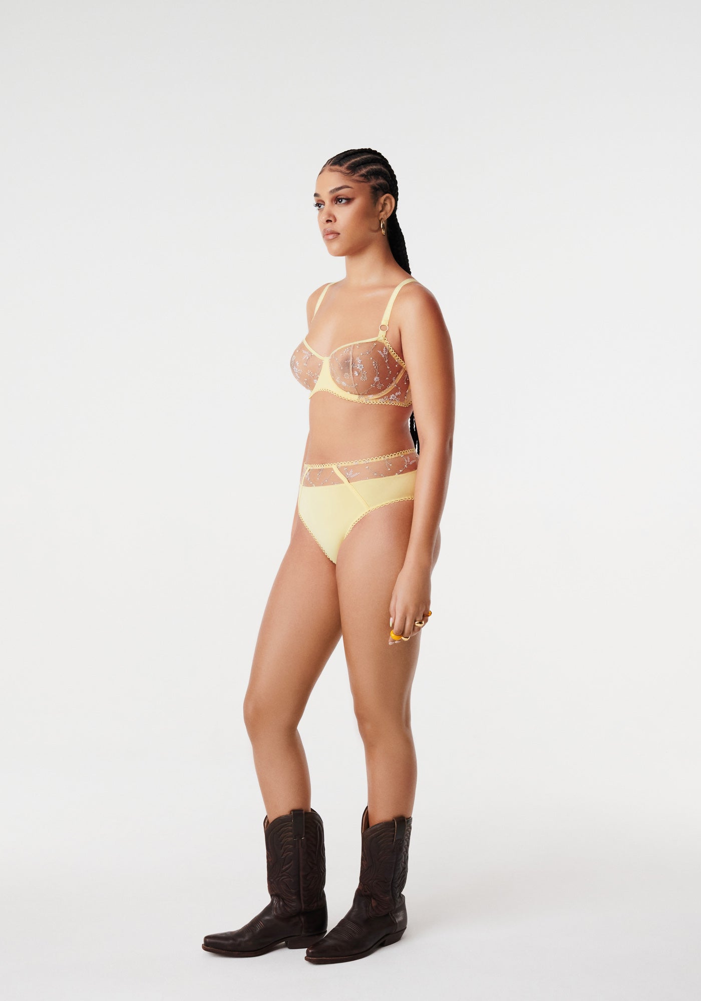 Romeo Underwired Bra - Yellow