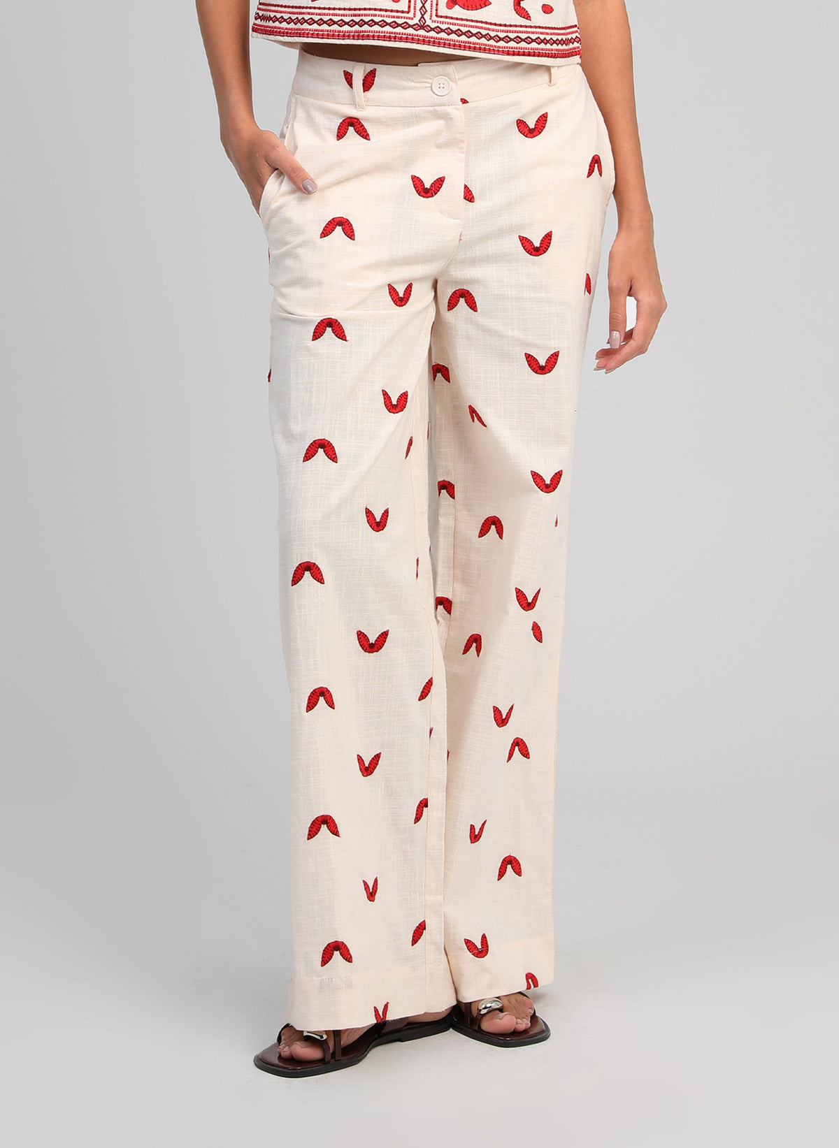 Pantalon Romila Ecru