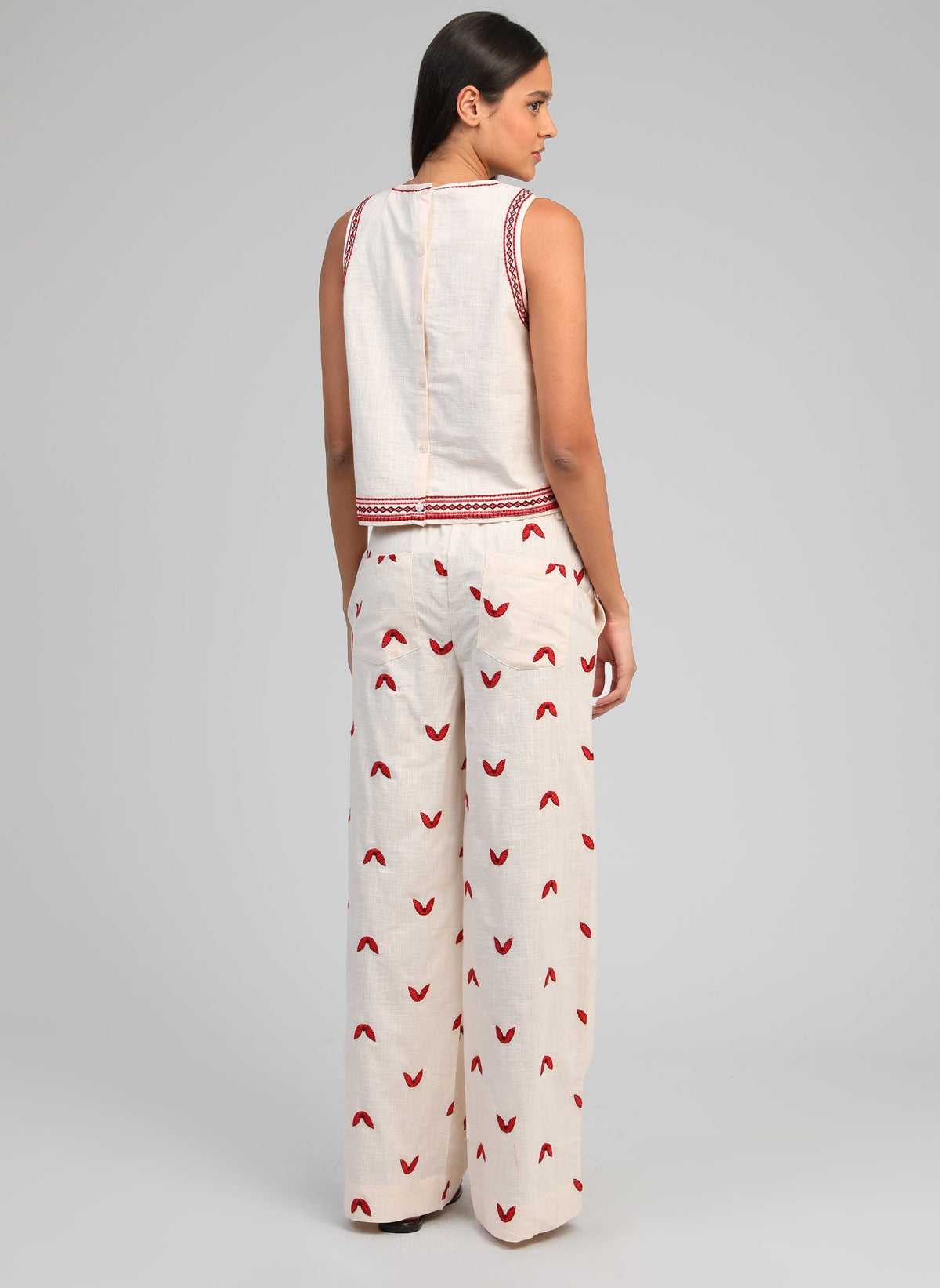 Pantalon Romila Ecru