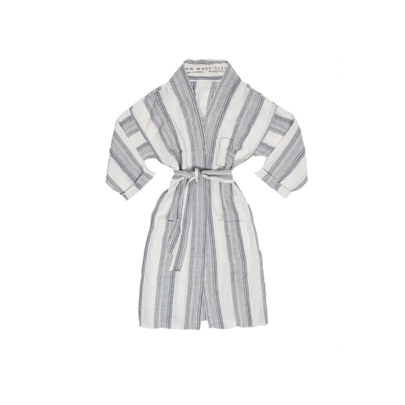 Kimono de lino con cinturón - Room - Bluestripe