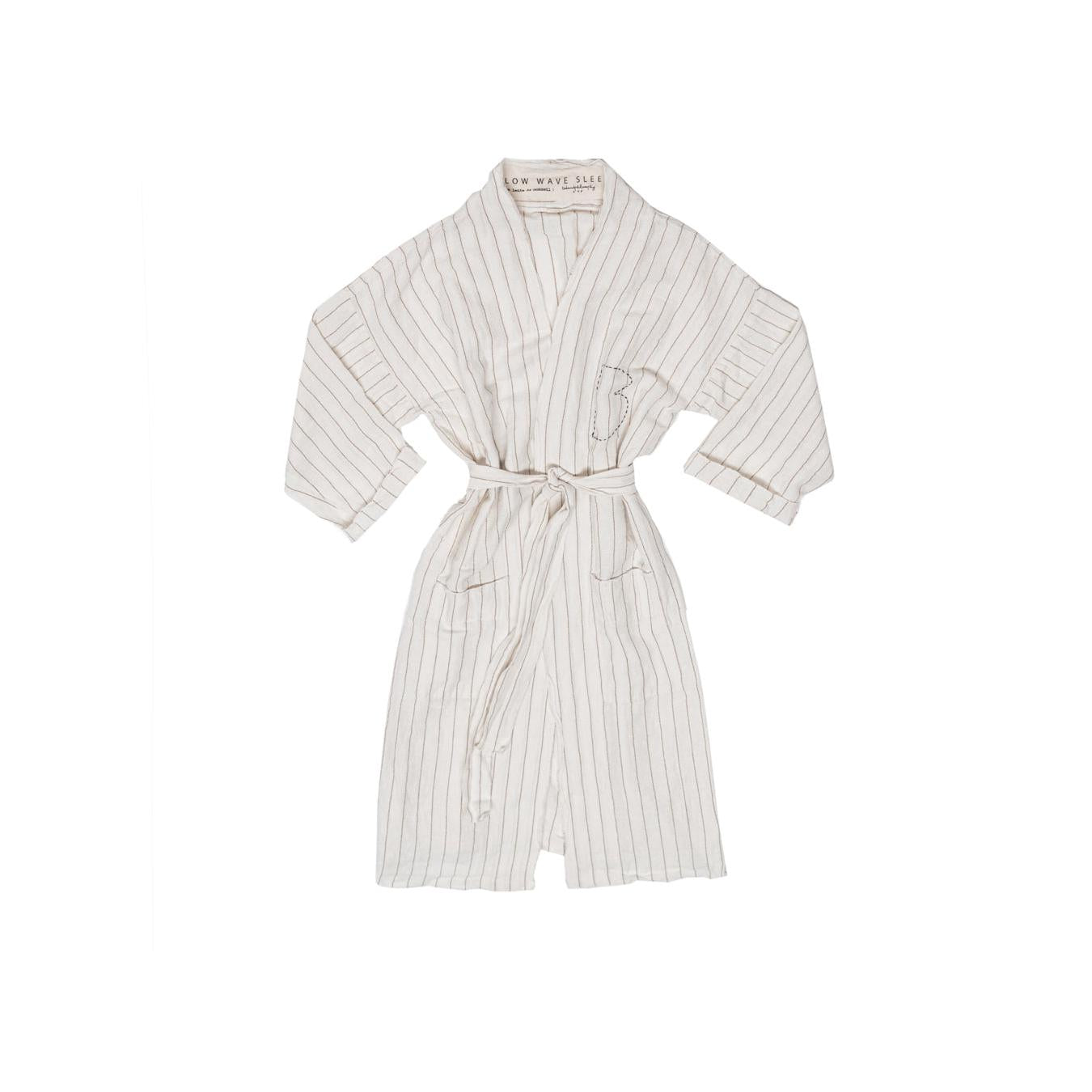 Kimono de lino con cinturón - Room - Goldstripe