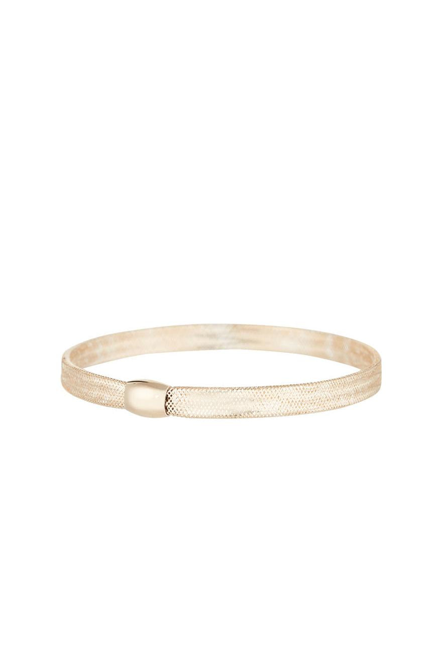 Bracelet "Dentelle De L'Amour 5Mm Fermoir Bombé" Or Jaune 375/1000