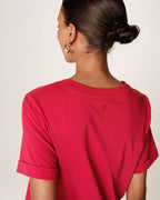 Robe Mi-Longue Rosalie - Cerise