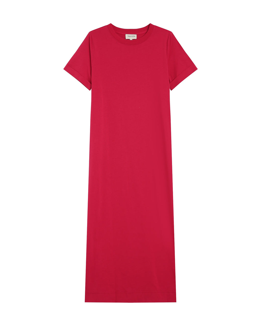 Robe Mi-Longue Rosalie - Cerise