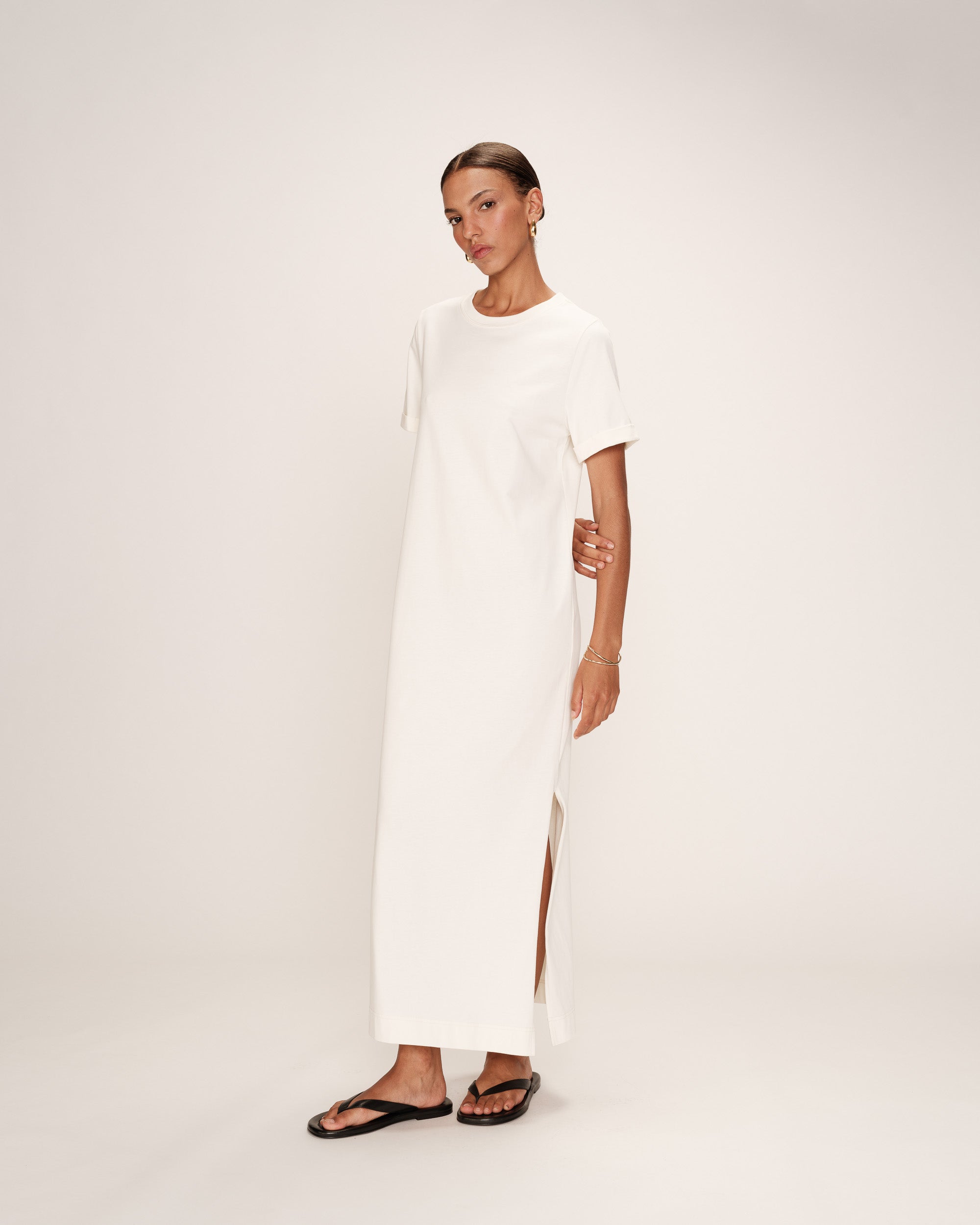 Rosalie Midi Dress - Ecru