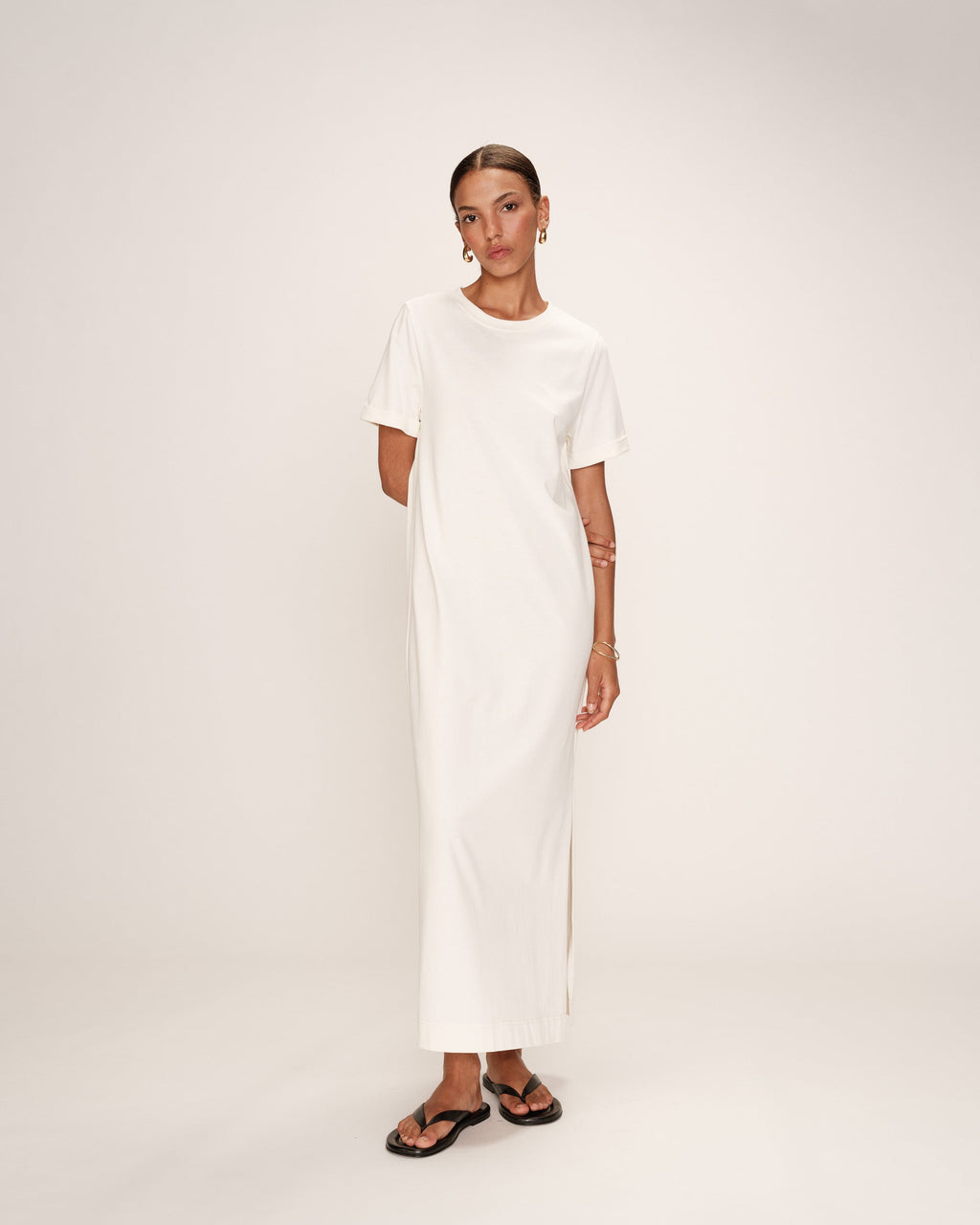 Rosalie Midi Dress - Ecru