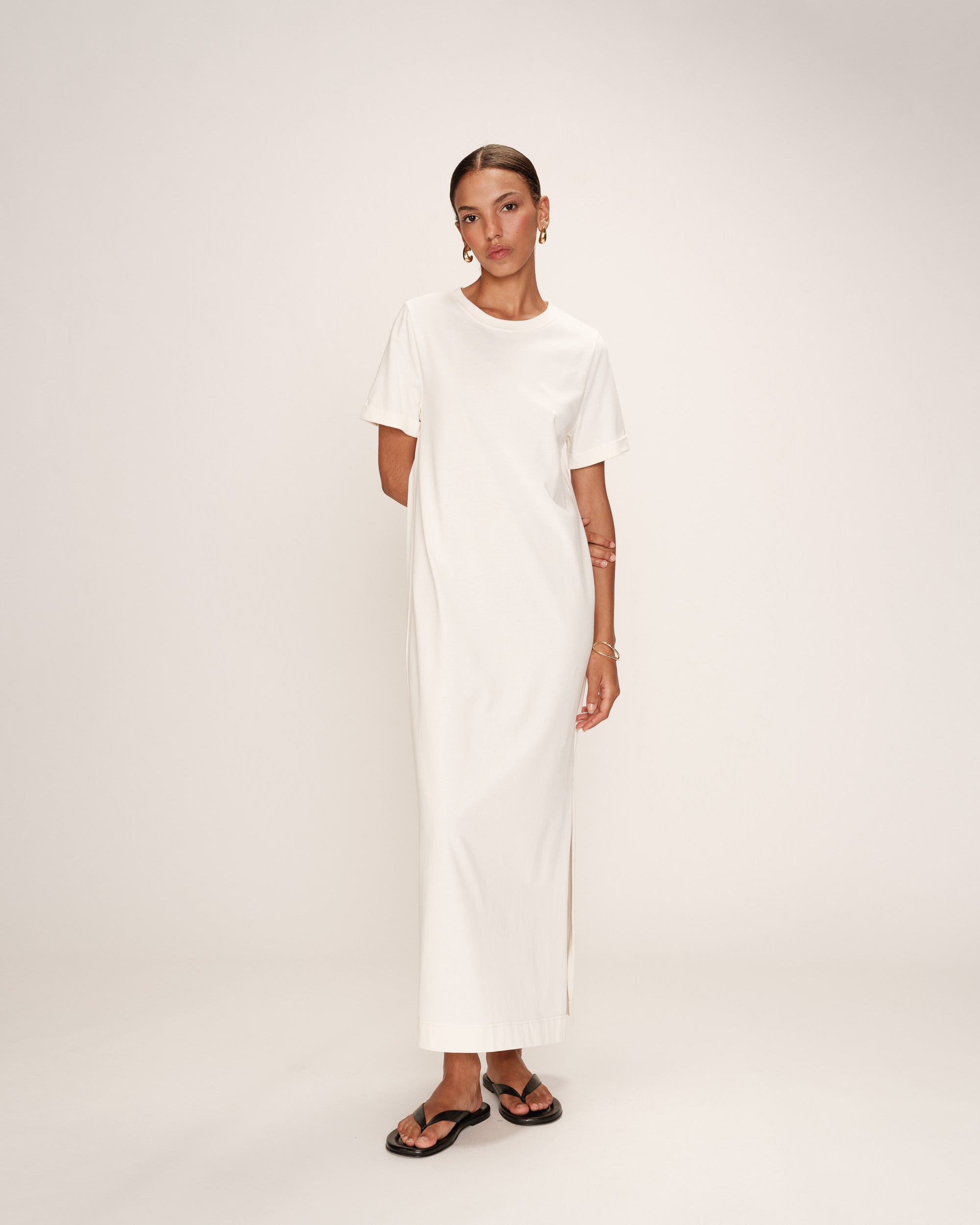 Rosalie Midi Dress - Ecru