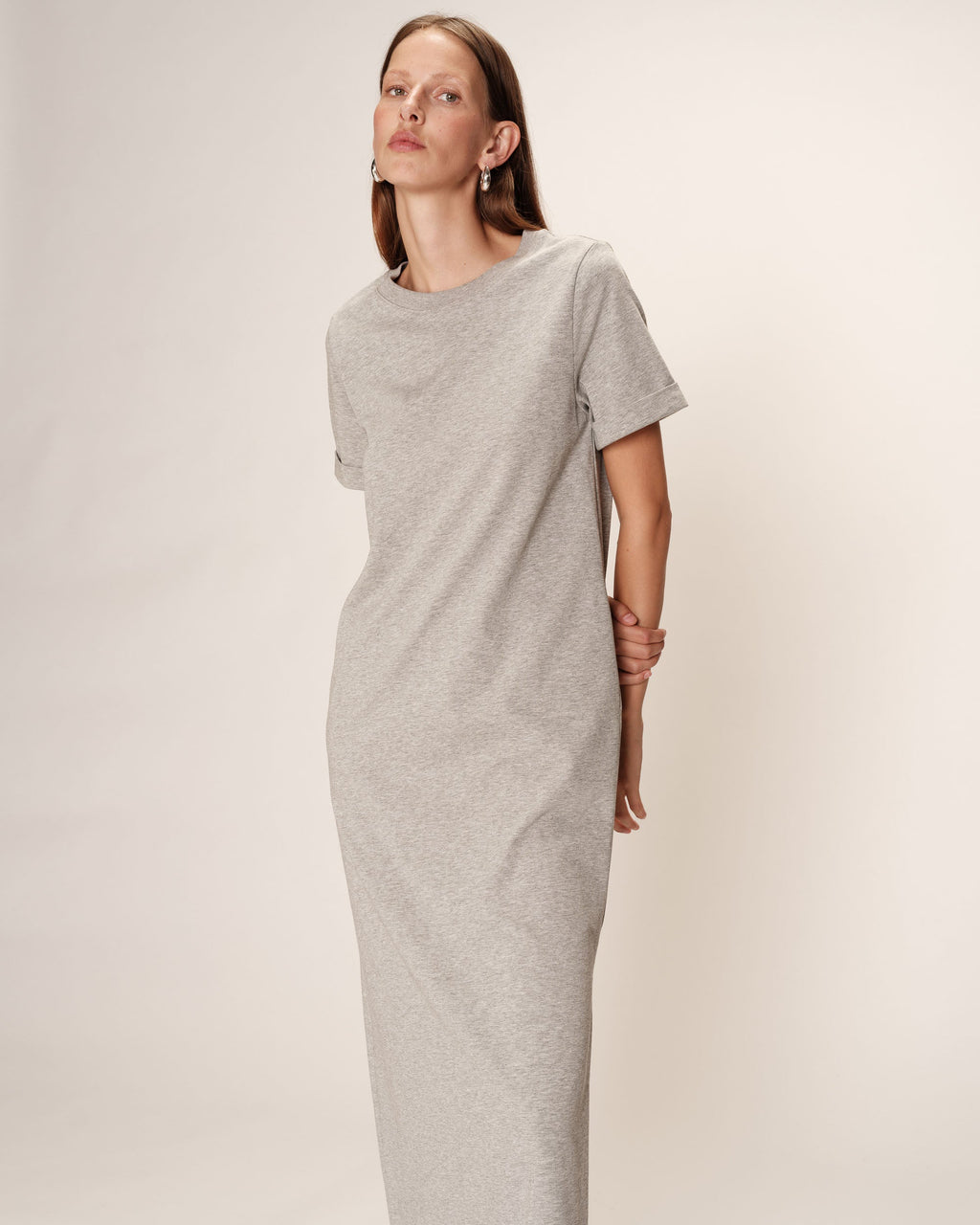 Robe Mi-Longue Rosalie - Gris