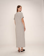 Robe Mi-Longue Rosalie - Gris