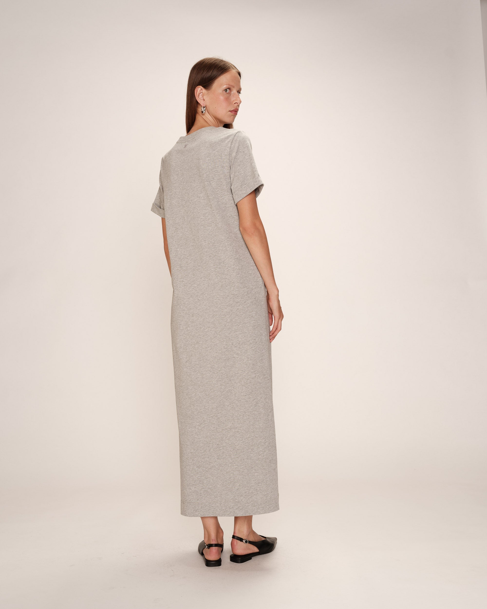 Robe Mi-Longue Rosalie - Gris