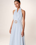Robe Longue Rosamour - Bleu