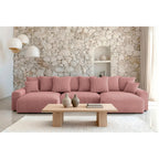 Oli Panoramique - Smalriflet fløjl - U-sofa