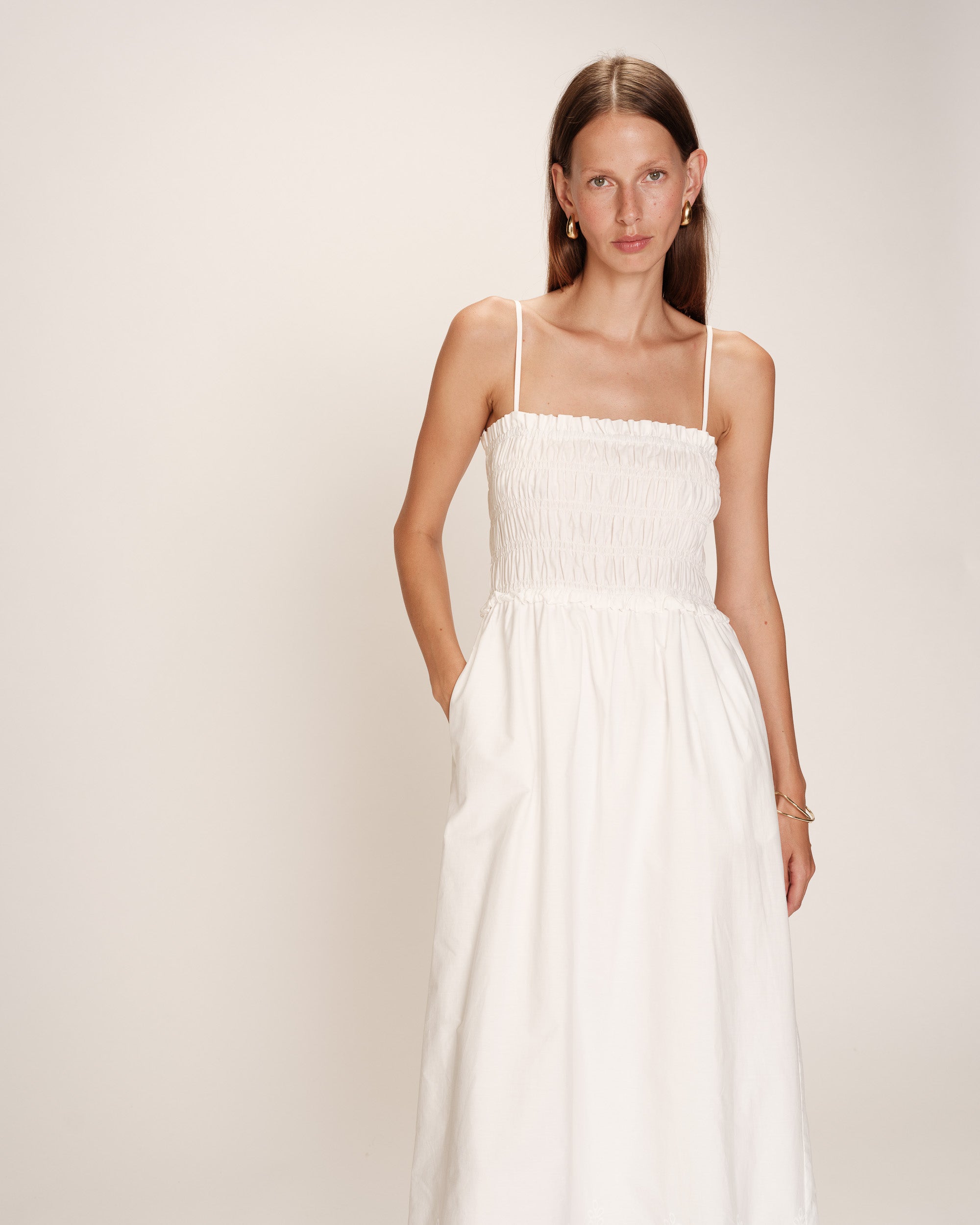 Robe Longue Rosebella - Ecru