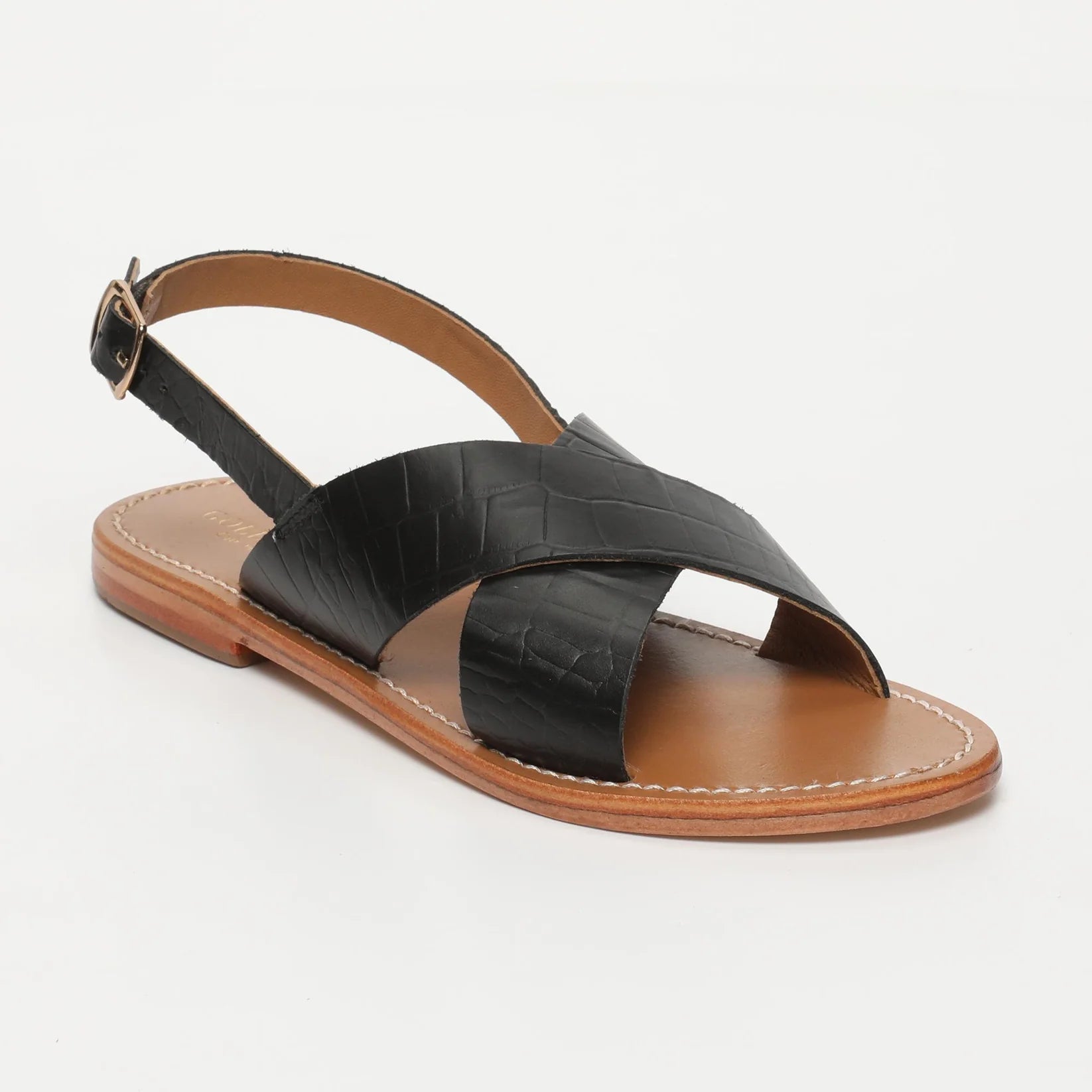 Rosedale Sandals - Black Croco