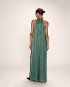 Robe Mi-Longue Rose - Emeraude