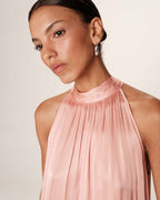 Robe Mi-Longue Rose - Rose