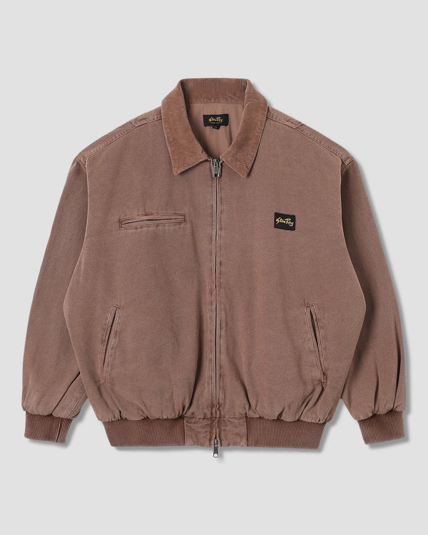 Bomber Roughneck Collared - Washed Acorn