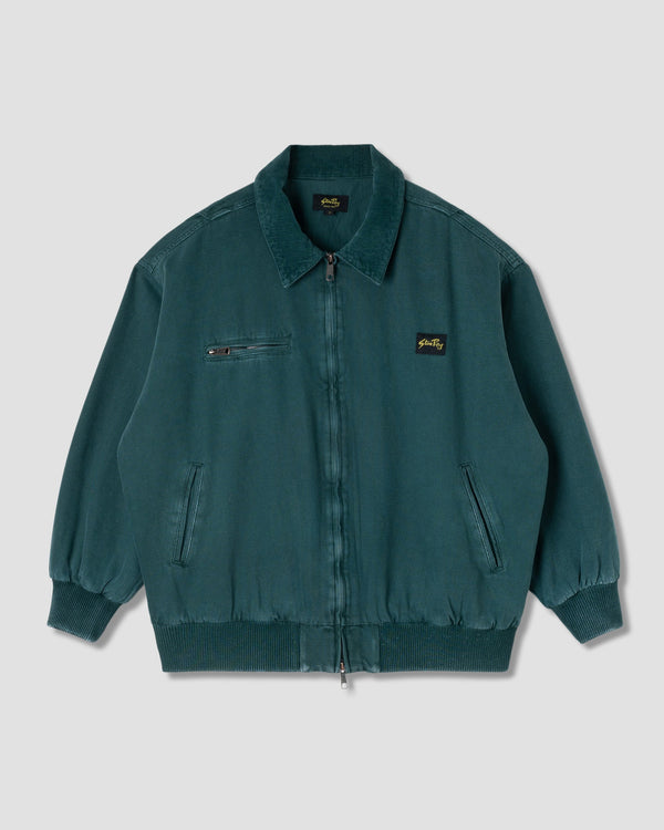 Bomber Roughneck Collared - Washed Botanical Green Canvas