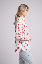 Camisa - Blanca Y Roja