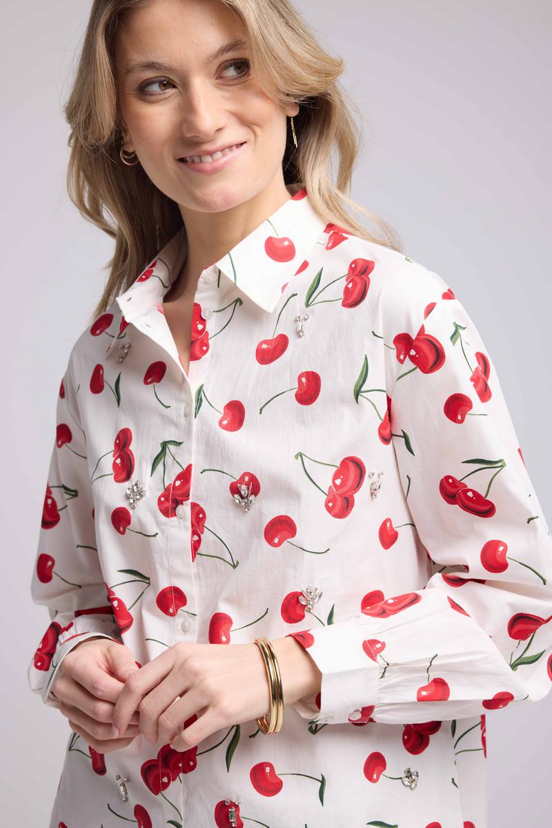 Camisa - Blanca Y Roja