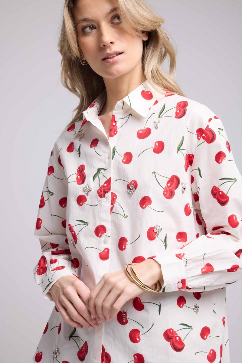 Camisa - Blanca Y Roja