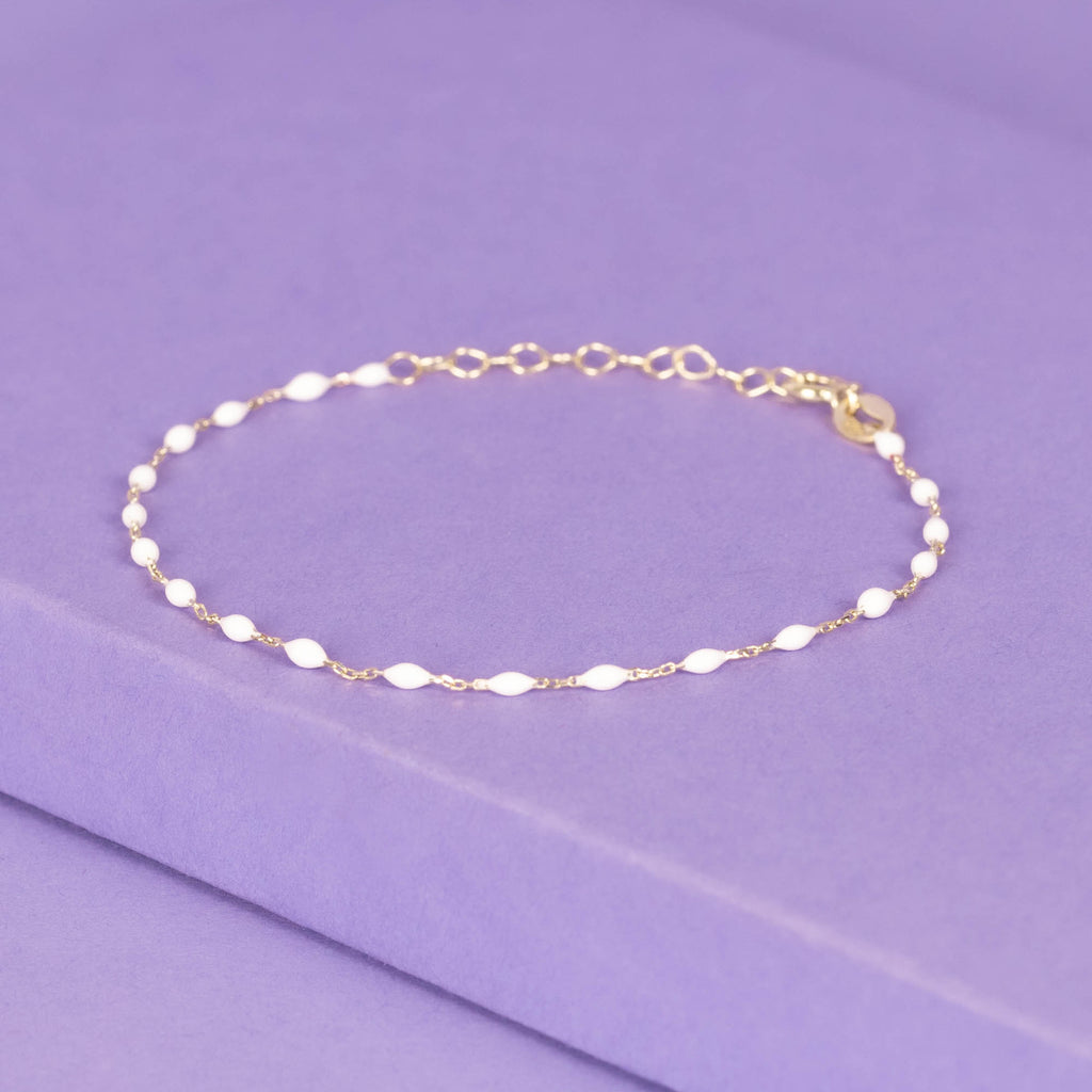 Bracelet Amada Blanc - Or Jaune